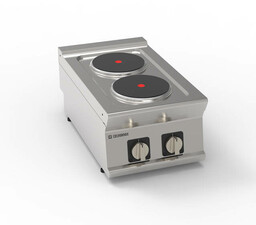 TECNOINOX Kuchnia gastronomiczna elektryczna 2-polowa nastawna śr. 22