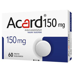 Acard 150 mg tabletki dojelitowe, 60tabletek