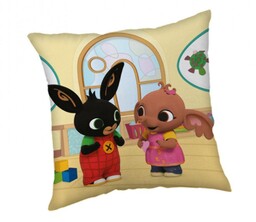 Jerry Fabrics Poduszka dziecięca 40x40 Królik Bing kremowa