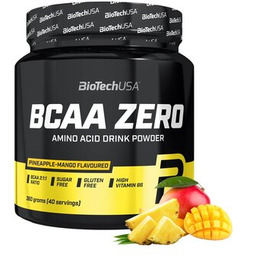 BIOTECH Aminokwasy BCAA Zero Ananasowo-mango (360 g)