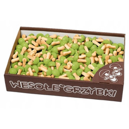 WESOŁE GRZYBKI PISTACJOWE HERBATNIKI Z POLEWĄ PISTACJOWĄ 1KG