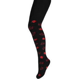 Rajstopy dziewczęce, czarne, kotki, Milusie r.116/122