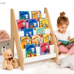 Regał Na Książki Zabawki Dla Dzieci Biblioteczka Montessori