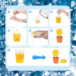 ZESTAW 6 SZT EDUKACYJNY HODOWLA KRYSZTAŁÓW EKSPERYMENT DRZEWKO