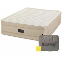 Dmuchany materac dwuosobowy z pompką 203 x 152