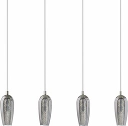 EGLO Lampa wisząca LED Farsala, 4-punktowa lampa wisząca,