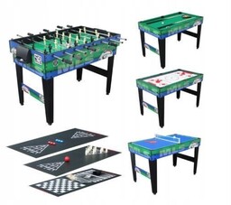 Multi Stół Do Gier 12w1 Piłkarzyki Ping Pong