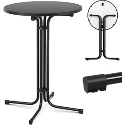 Stół stolik barowy okrągły wysoki składany śr. 80