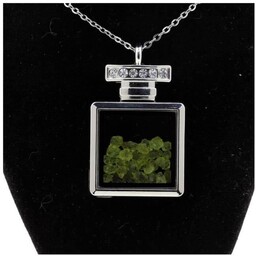 Naszyjnik z surowego oliwinu - ABIJOUX - Model