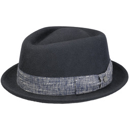 Kapelusz Wełniany Crescott Pork Pie by Lierys, szary,