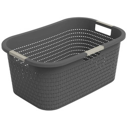 Rotho Kosz na czystą bieliznę COUNTRY antracyt, 40