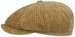 Kaszkiet Hatteras Corduroy Jersey by Stetson, camelowy, cm