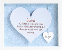 Arora Said with Sentiment ''Sister'' serce ramka 7605,