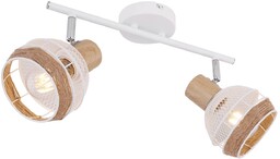 Globo Lampa sufitowa Widy dekor z liny konopnej