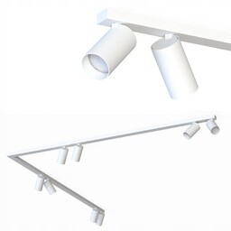 Listwa sufitowa Mono Corner 90° 2x150cm reflektorki 8xGU10