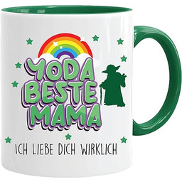 Filiżanka z sentencją, Yoda beste Mama. Ich liebe