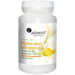 Naturalna Witamina E octan d-alfa-tokoferylu 400 IU suplement