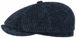 Kaszkiet Hatteras Corduroy Jersey by Stetson, ciemnoniebieski, cm