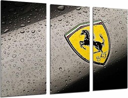 Obraz Zdjęcie Logo Żółty Ferrari, Samochód, Marka Całkowity
