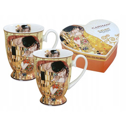 G. Klimt kubki w sercu, Pocałunek 350 ml|na