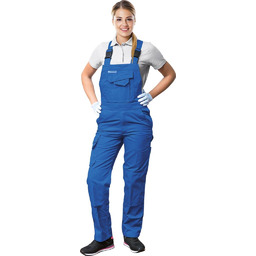 LH-WOMBISER - Spodnie ochronne damskie ogrodniczki - niebieski