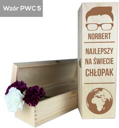 Skrzynka na wino alkohol Najlepszy na świecie chłopak