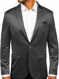 Szara marynarka męska elegancki Denley 022