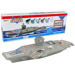 Statek Lotniskowiec Odrzutowce Dźwięk Światła Import LEANToys