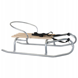 Sanki Tradycyjne Solidne Metalowe Z Oparciem Tomek Srebrne