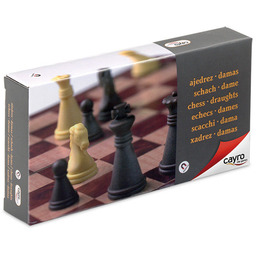 Szachy/Warcaby, gra logiczna, Cayro, wersja podróżna