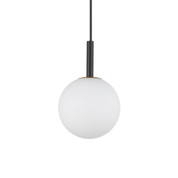 Sigma Czarna lampa wisząca Gama mleczna kula