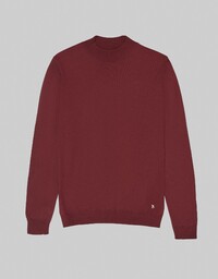sweter gładki grotte bordo