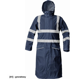SIRET HV PŁASZCZ - odblaskowy wodoodporny i wiatroszczelny