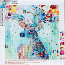 Diamentowa mozaika 5D - Deer 30x30 80883 -