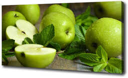 Foto obraz na płótnie Zielone jabłka