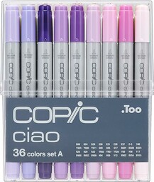 COPIC Ciao Marker Set A z 36 kolorami,