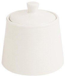 CUKIERNICA Z POKRYWKĄ LINE 220 ml PORCELANA KREMOWA