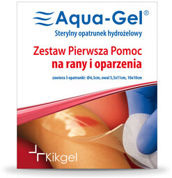 OPATRUNEK HYDROŻELOWY AQUA-GEL PIERWSZA POMOC 3szt.