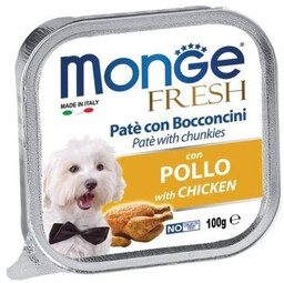 MONGE Fresh Dog Pasztet z kurczakiem 100 g