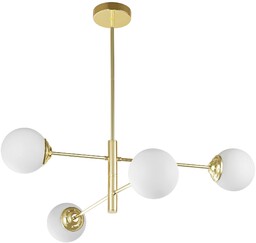 ŻYRANDOL LAMPA SUFITOWA WISZĄCA NOWOCZESNA ZŁOTO KLASYCZNE BIAŁE