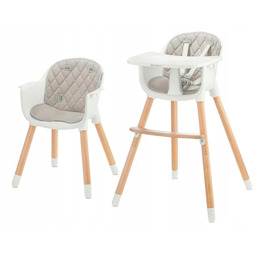 Krzesełko do karmienia Kinderkraft Sienna Szary 2