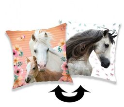 Jerry Fabrics Poszewka z cekinami 40x40 3D Koń