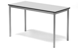 Stół BORÅS, 1200x600x720 mm, szary laminat, szary aluminium