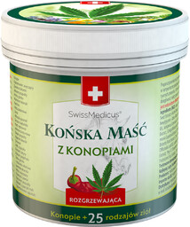Herbamedicus Końska maść z konopiami rozgrzewająca SwissMedicus -