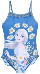 Granatowy, jednoczęściowy strój kąpielowy dla dziewczynki Disney Frozen