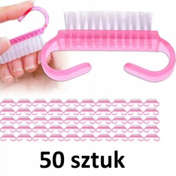 Szczoteczki do manicure paznokci 50 szt. Kosmetyczne, Różowe