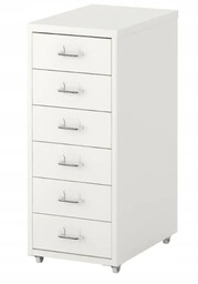 Ikea Helmer Komoda na kółkach biały 28x69 cm