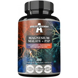 Magnesium Malate + P5P suplement diety 200 kapsułek