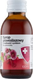 Syrop prawoślazowy z malinami i cynkiem, 100 ml