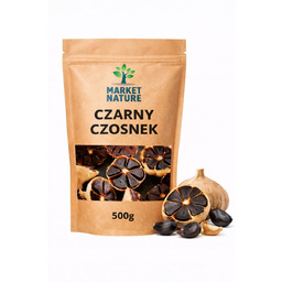 Czosnek Czarny Polski 500 g Główki Naturalny